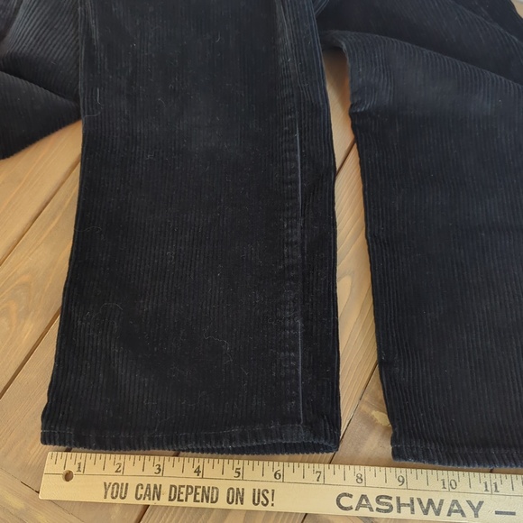 Aritzia Wilfred Free Black High Rise Corduroy Straight Leg Pants - Picture 10 of 12